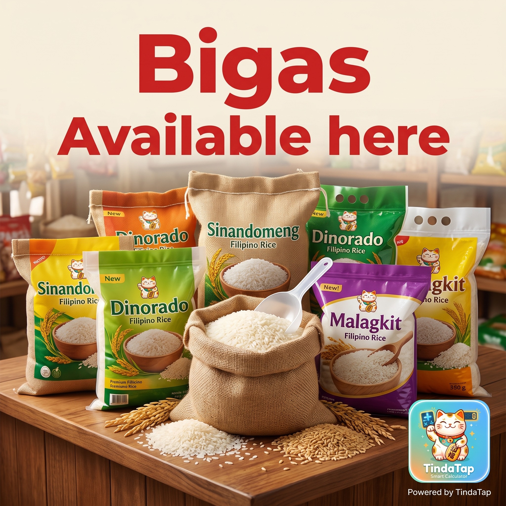 Bigas available here poster