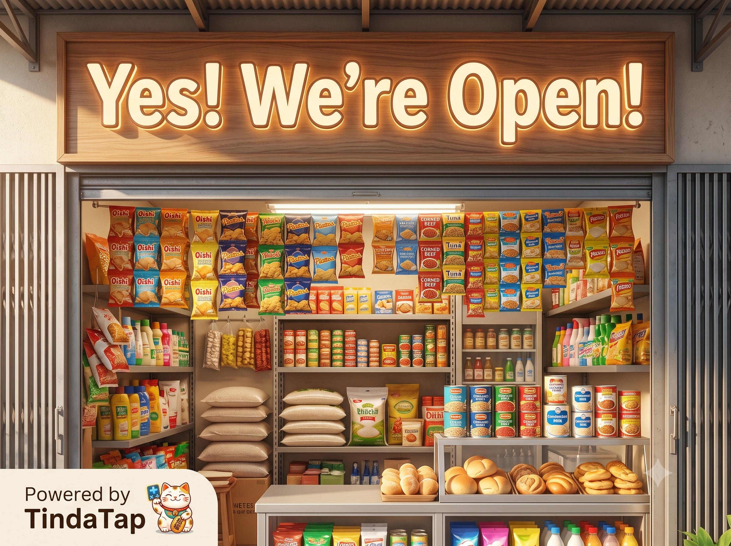 Yes we're open poster