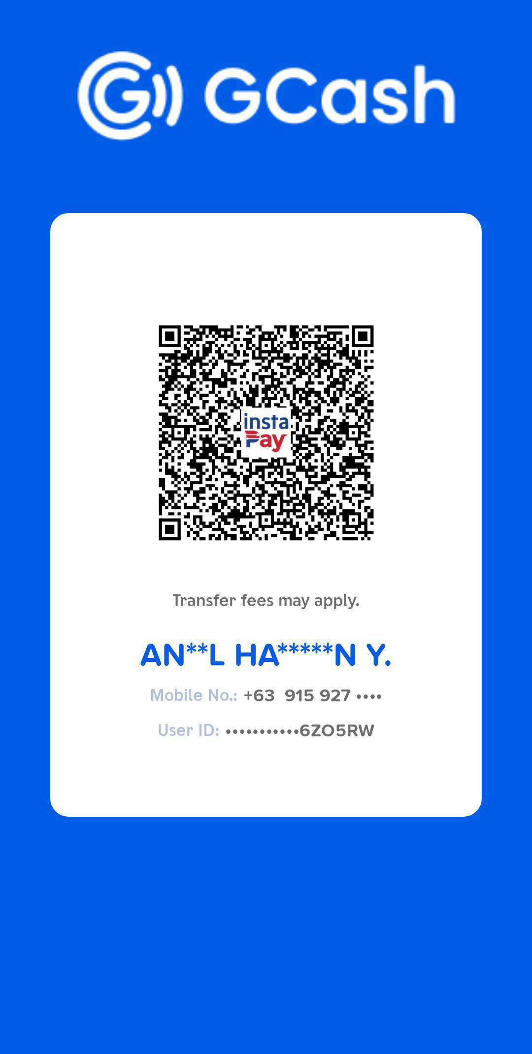 GCash QR code for TindaTap tip jar